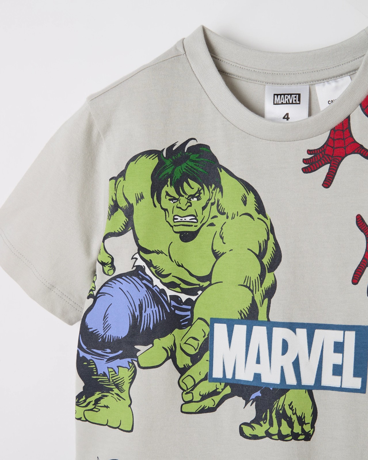 Licensed Disney Organic Cotton 2 Pack Younger Boys Top & Shorts Pyjama Set - Marvel Multi 4 of 5