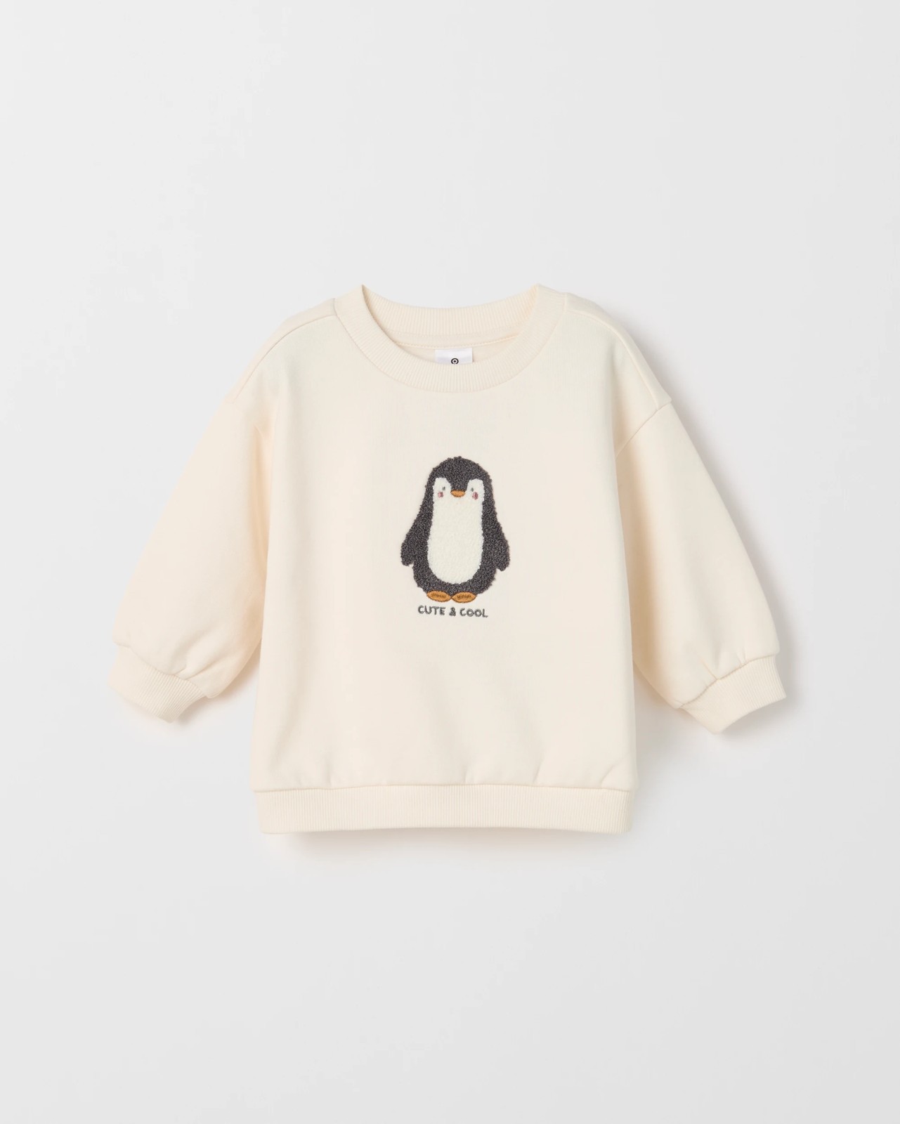 Baby Organic Cotton Jumper - Penguin Gardenia 4 of 5
