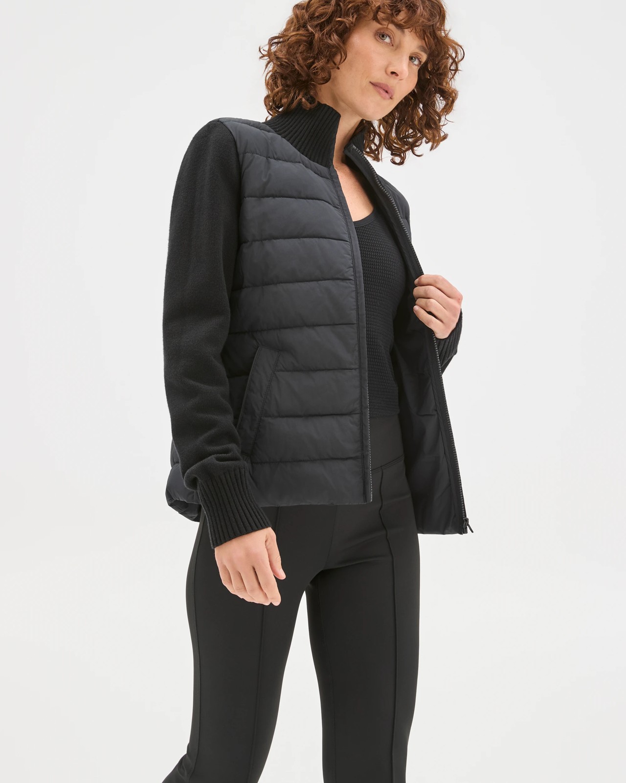 Active Hybrid Knit Puffer Jacket 2 of 6