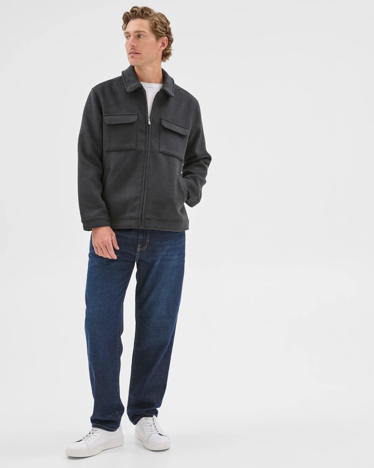 Preview Melton Jacket - Black 2 of 5