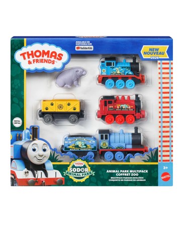Thomas & Friends Sodor Animal Park Die-Cast Multipack with Toy Trains & Hippo Toy