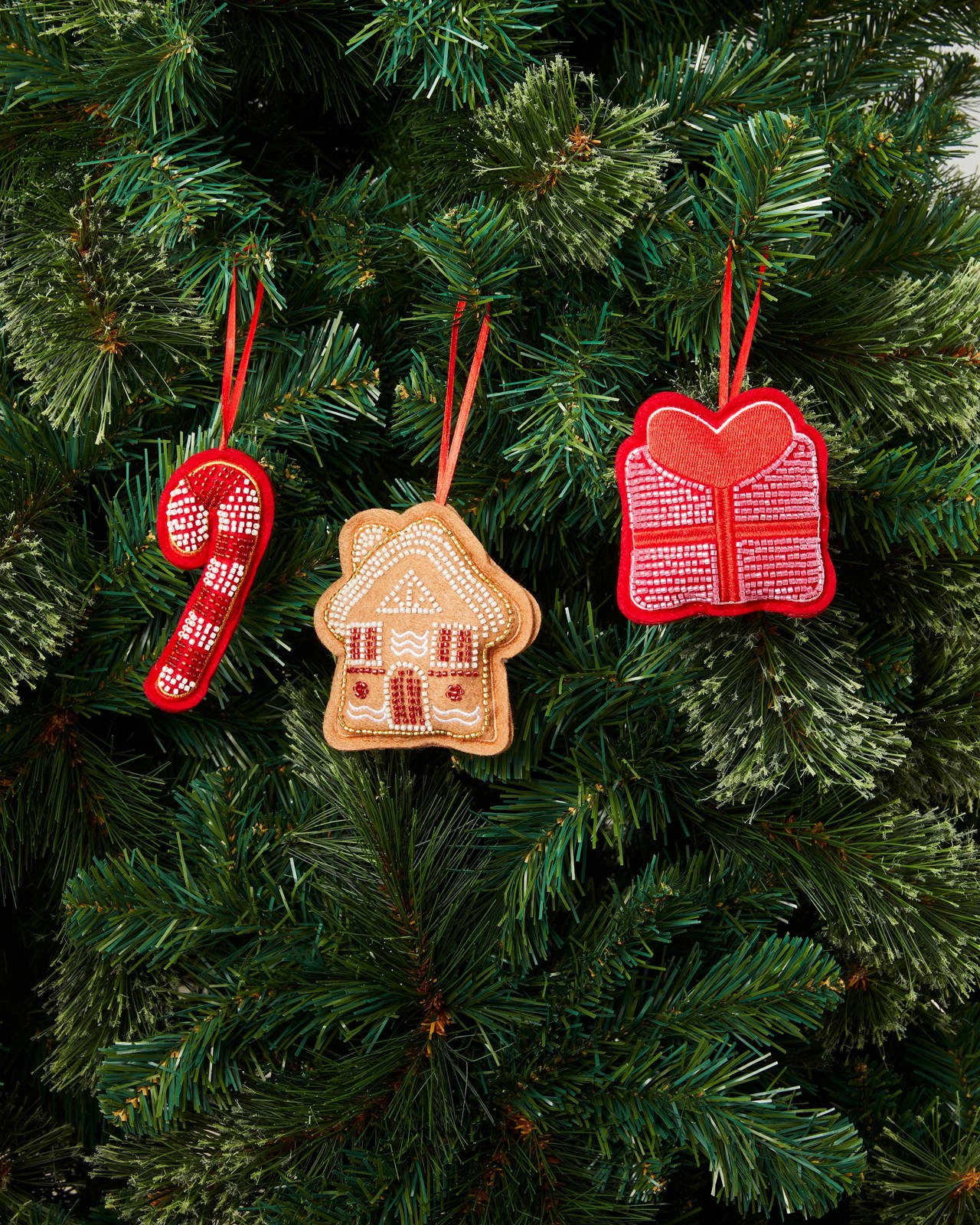 Anko Beaded Christmas Icon Decoration - Assorted 6 of 6