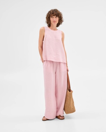 European Linen Tank Top