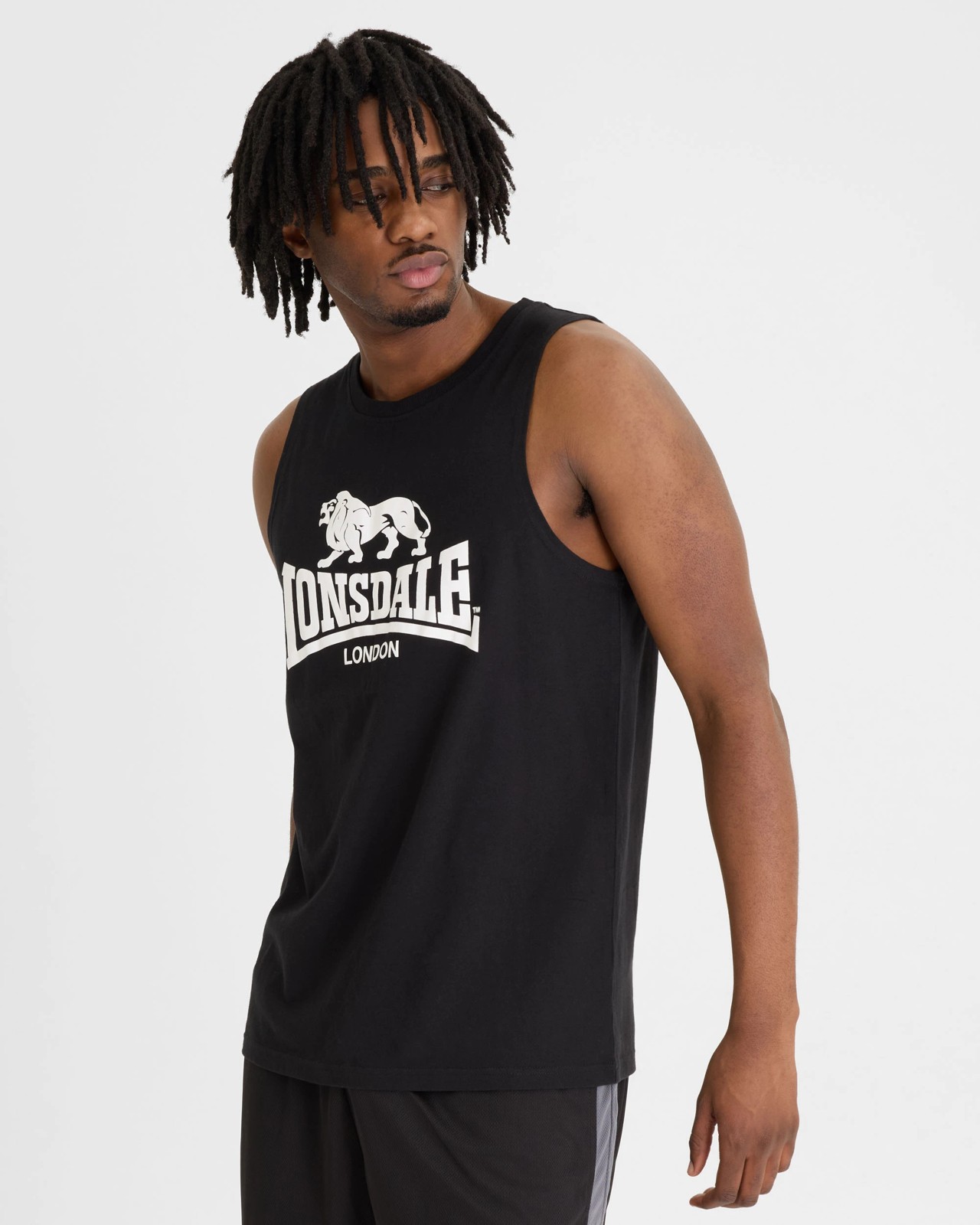 Lonsdale London Muscle Tank Top - Black 6 of 6