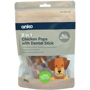 Pet Treats Chicken Pops, 100g - Anko product image