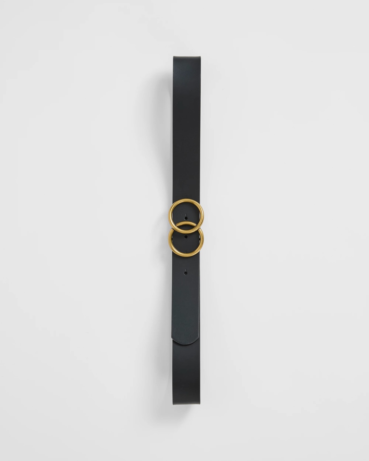 Genuine Leather Double Circle Belt 2 of 3