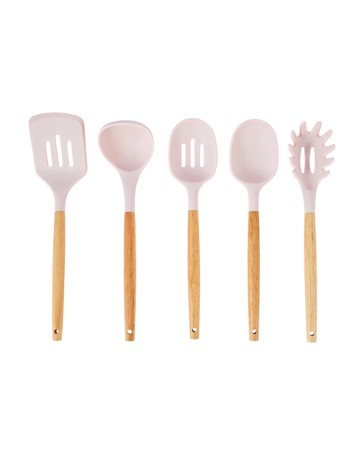 Anko Set of 5 Utensils - Pink