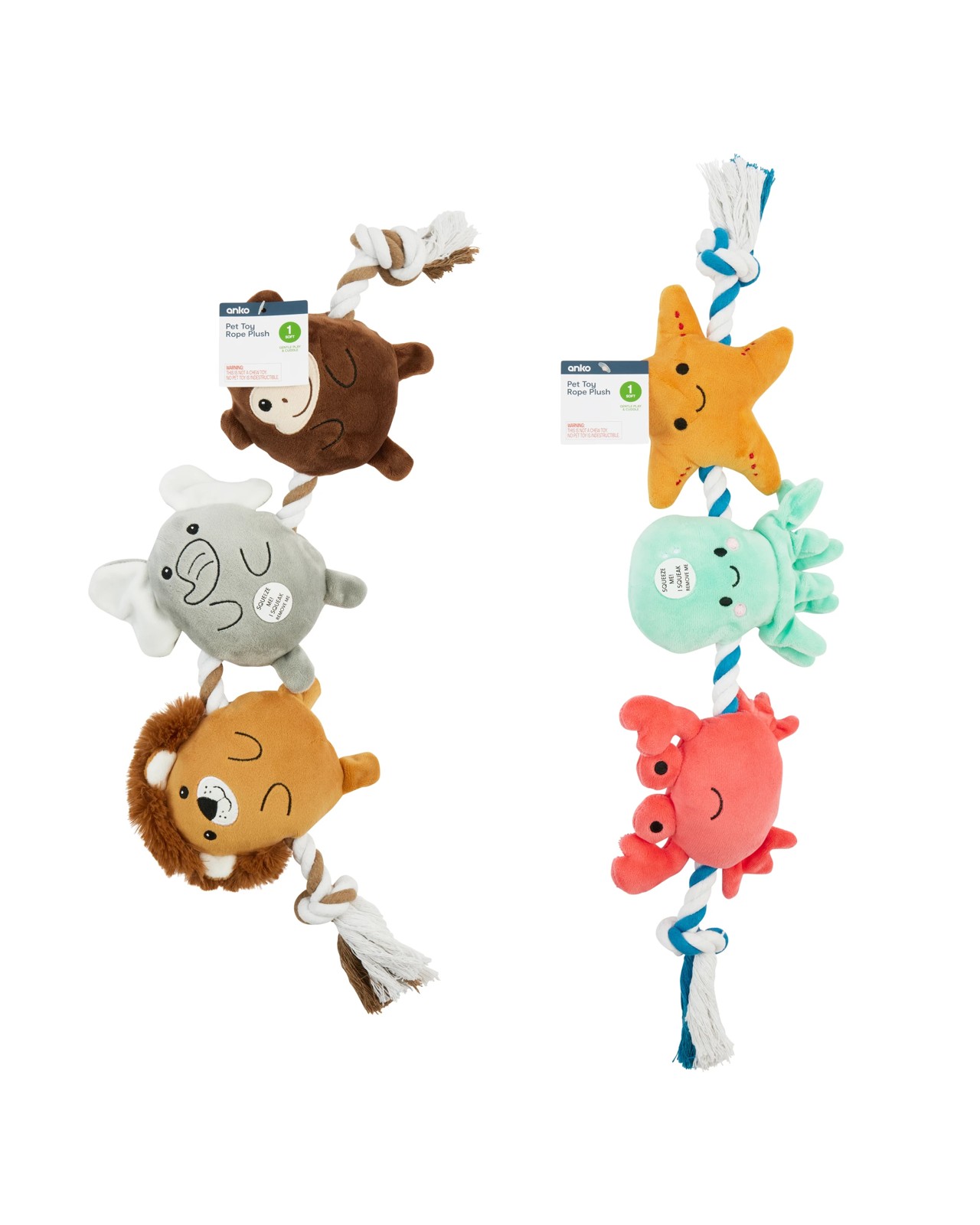 Anko Plush and Rope - Assorted 4 of 4