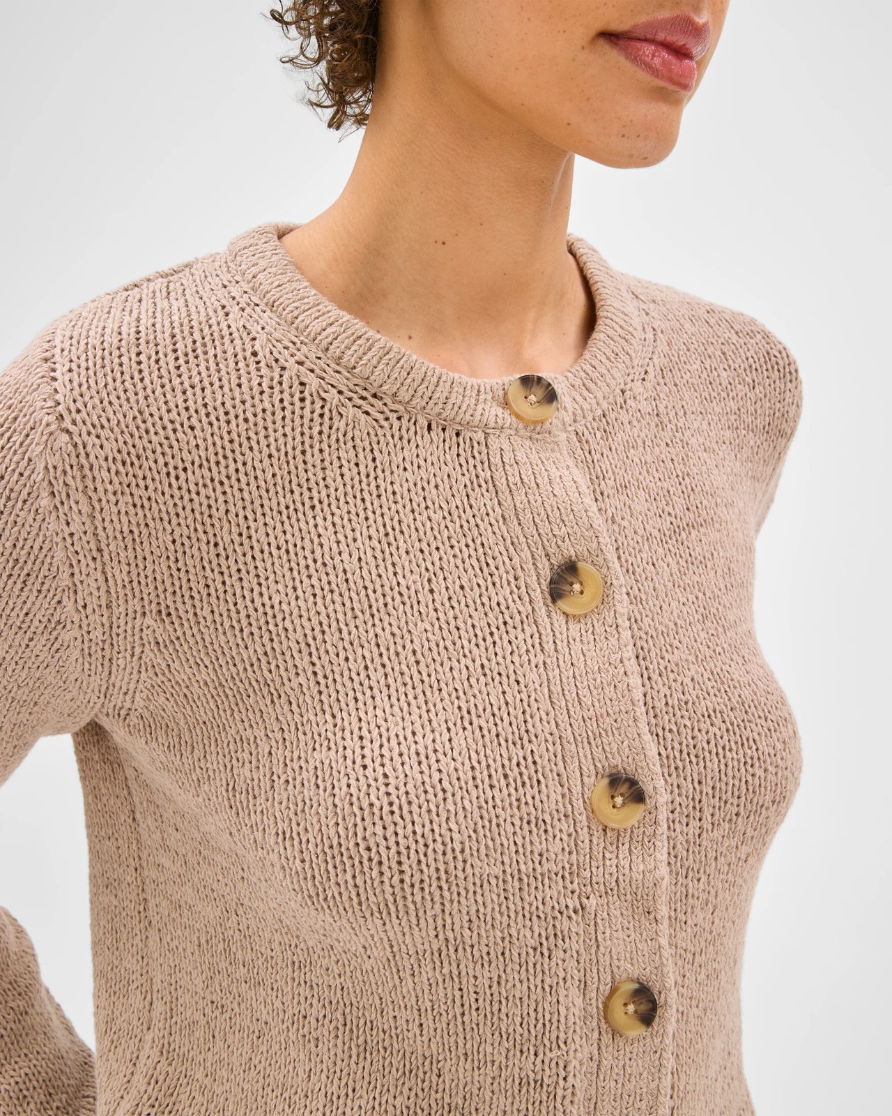 Australian Cotton Blend Tape Yarn Cardigan 5 of 6
