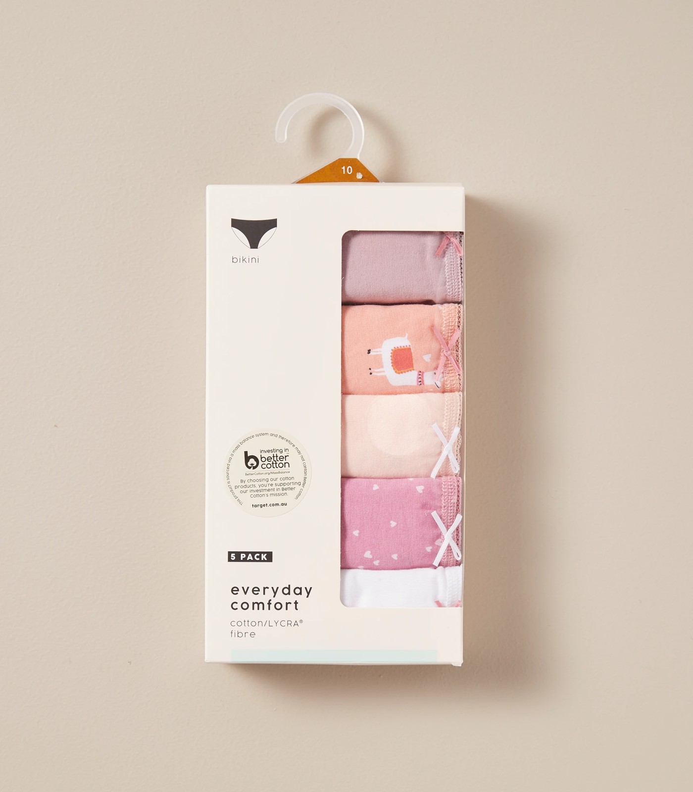 5 Pack Cotton/Elastane Bikini Briefs; Style: LBK183533 2 of 5