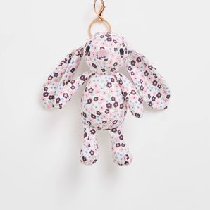 Kids Floral Bunny Bag Charm