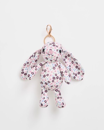 Kids Floral Bunny Bag Charm