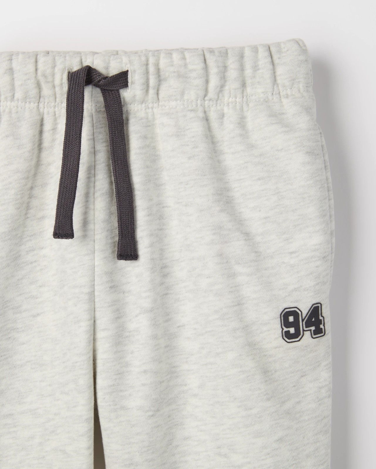 Australian Cotton Blend Splice Sporty Trackpants - Grey Marle/Phantom 2 of 2