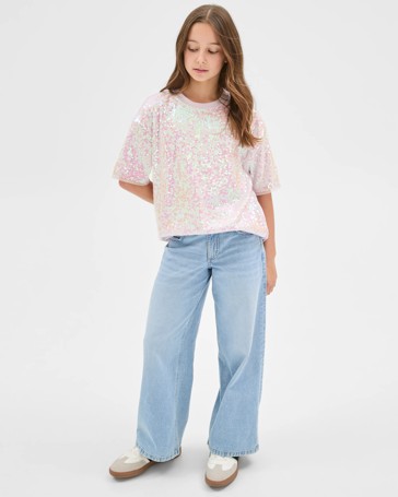 Sequin Oversized T-Shirt