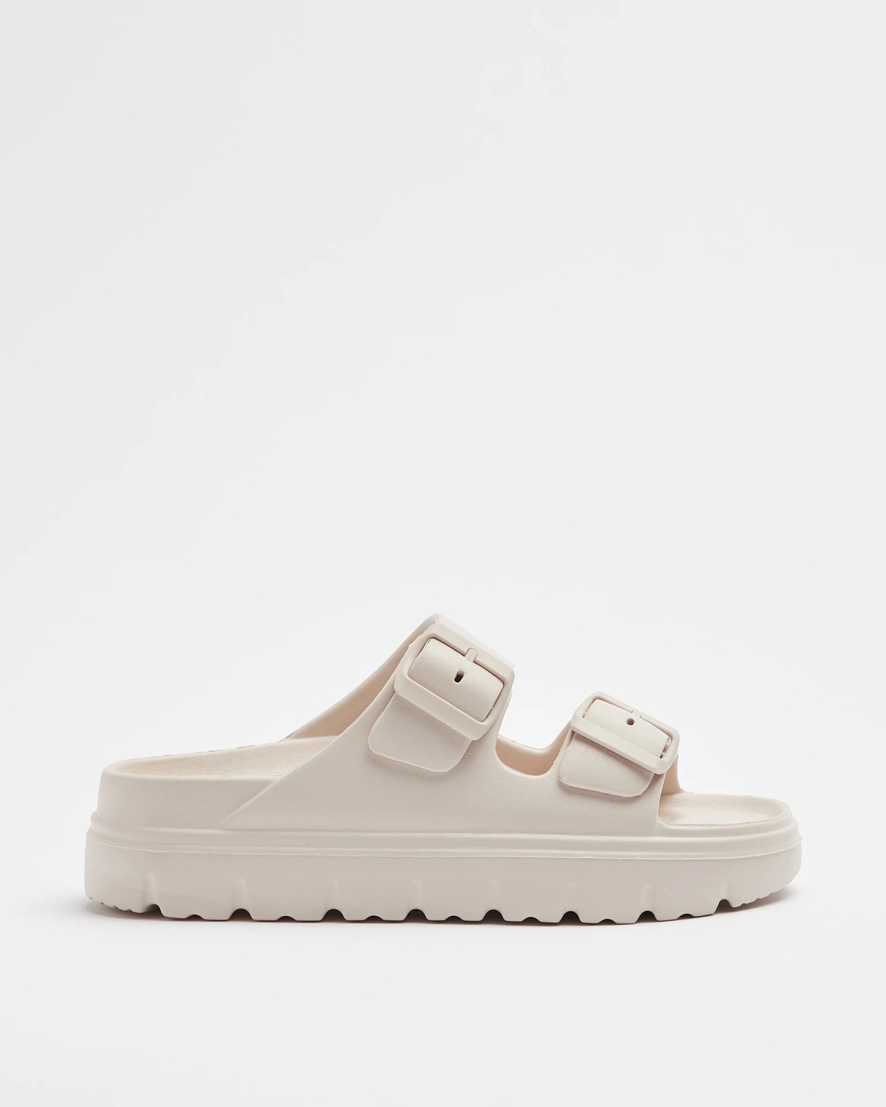 Womens Moulded EVA Double Strap Sandal - Lee - Off White | Target Australia