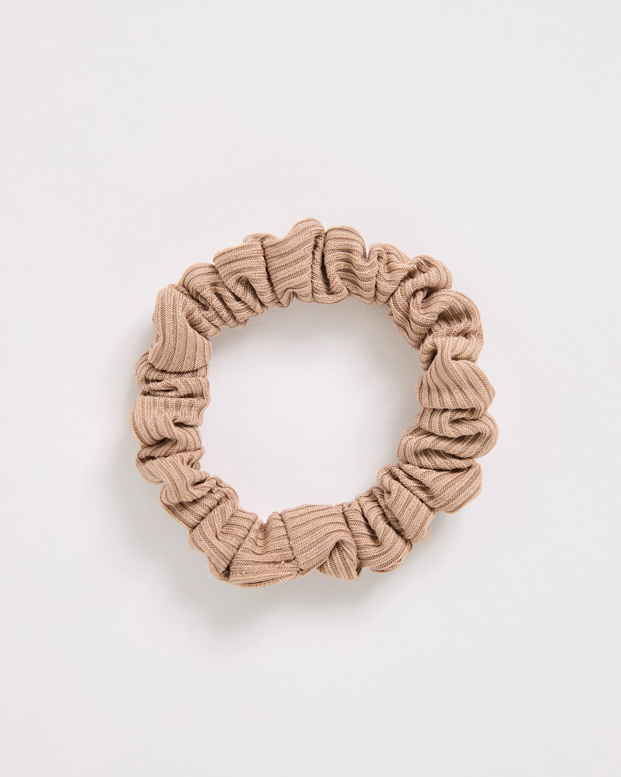 5 Pack Mini Textured Scrunchies - Chocolate 2 of 2