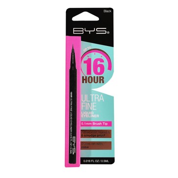 BYS 16 Hour Ultra Fine Liquid Eyeliner - Black