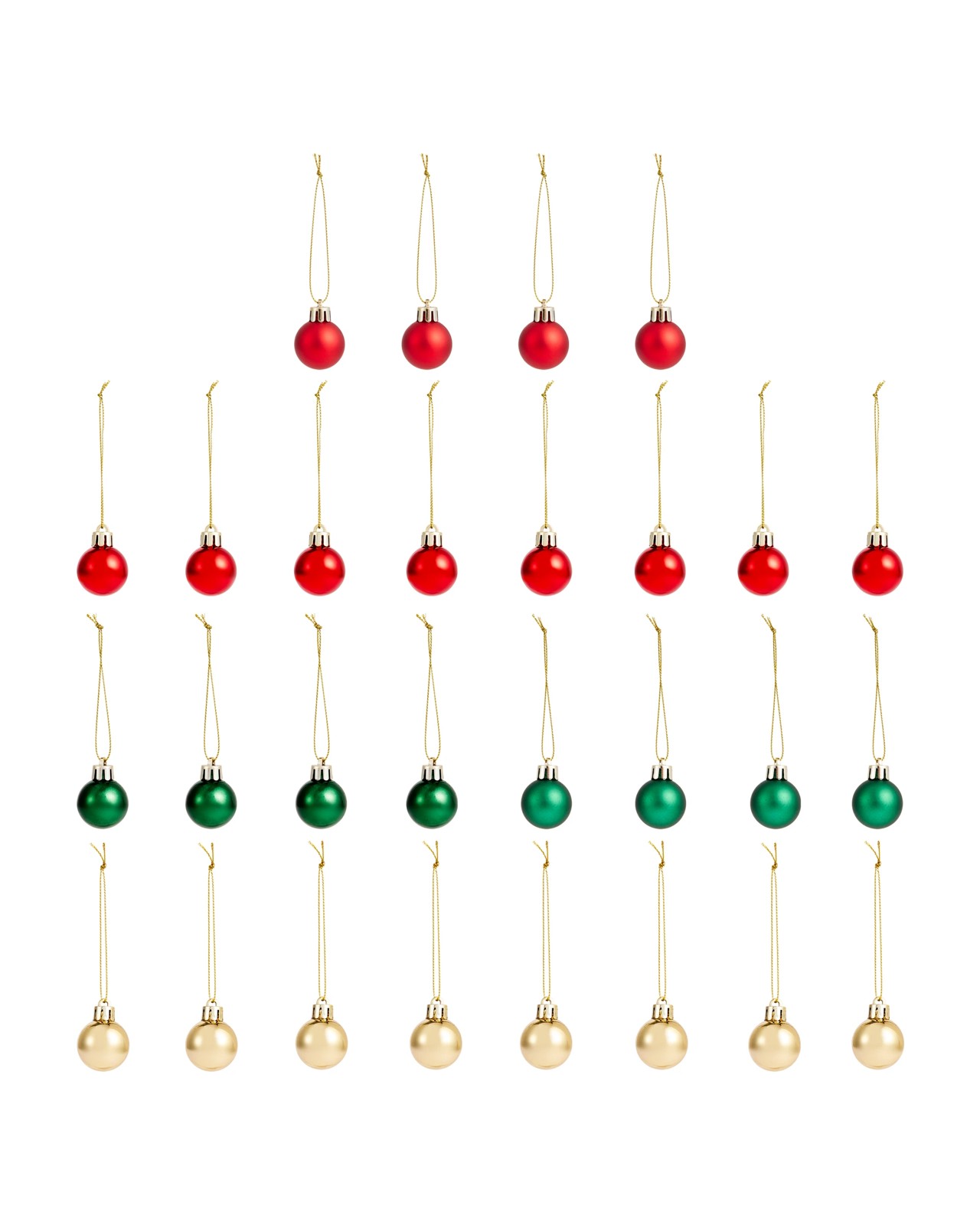 Anko 28 Pack 3cm Traditional Baubles 2 of 5