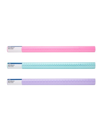 Anko Self Adhesive Book Cover, Neon, Assorted