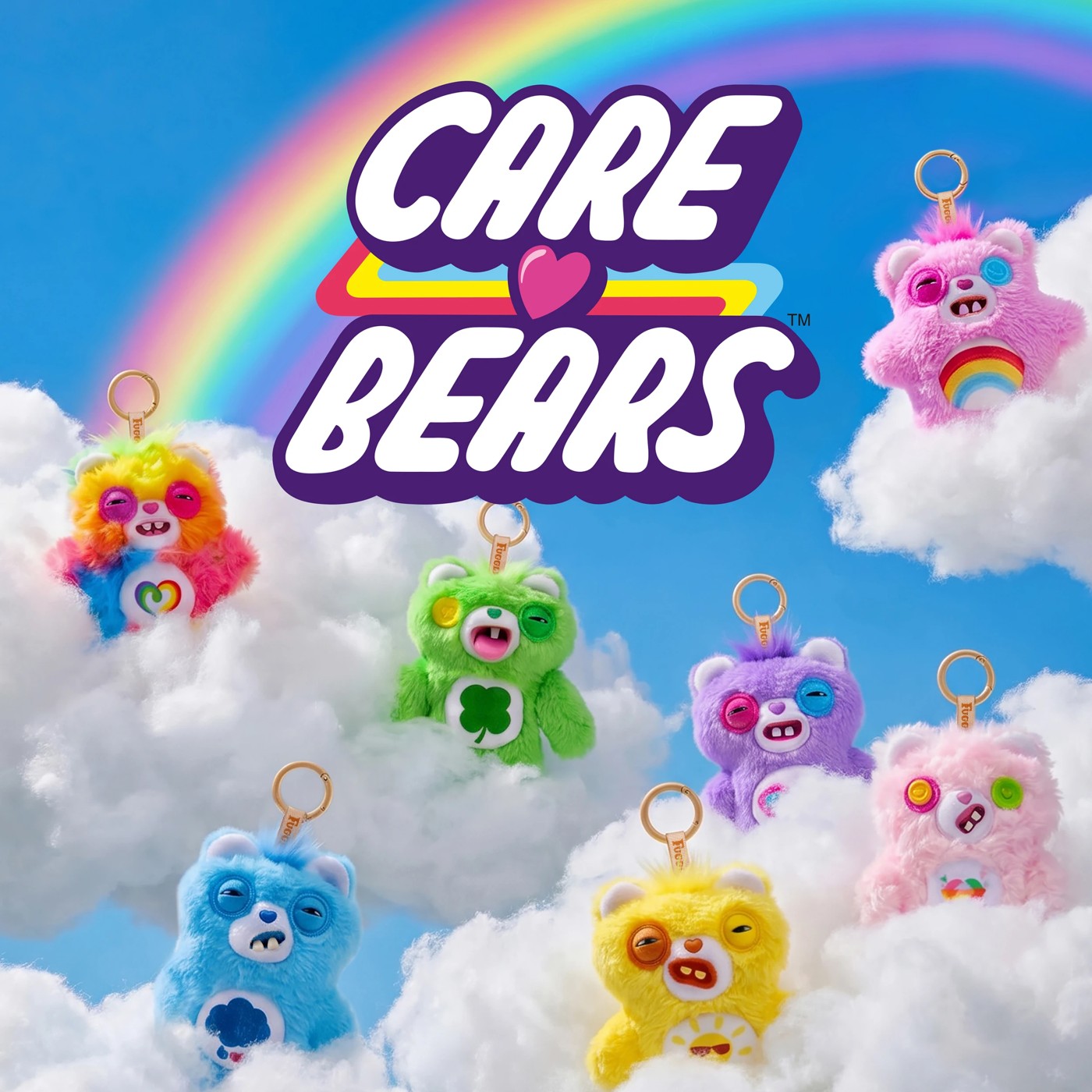 Fuggler Care Bear Keyring 5-inch - Assorted 4 of 6