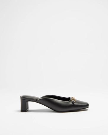 Womens Metal Trim Mule Heel - Lao