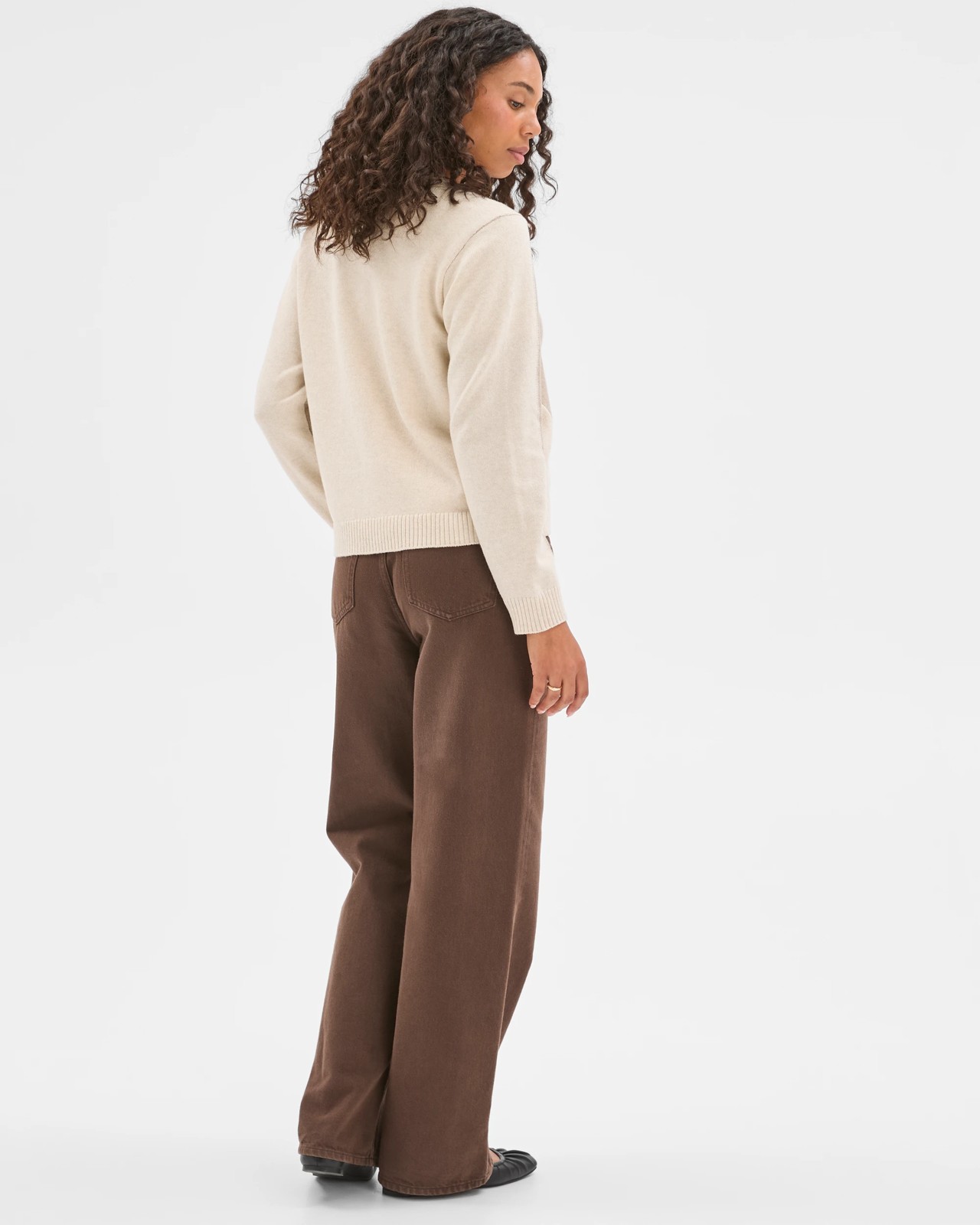 Australian Cotton Blend V-Neck Colour Block Cardigan  5 of 6