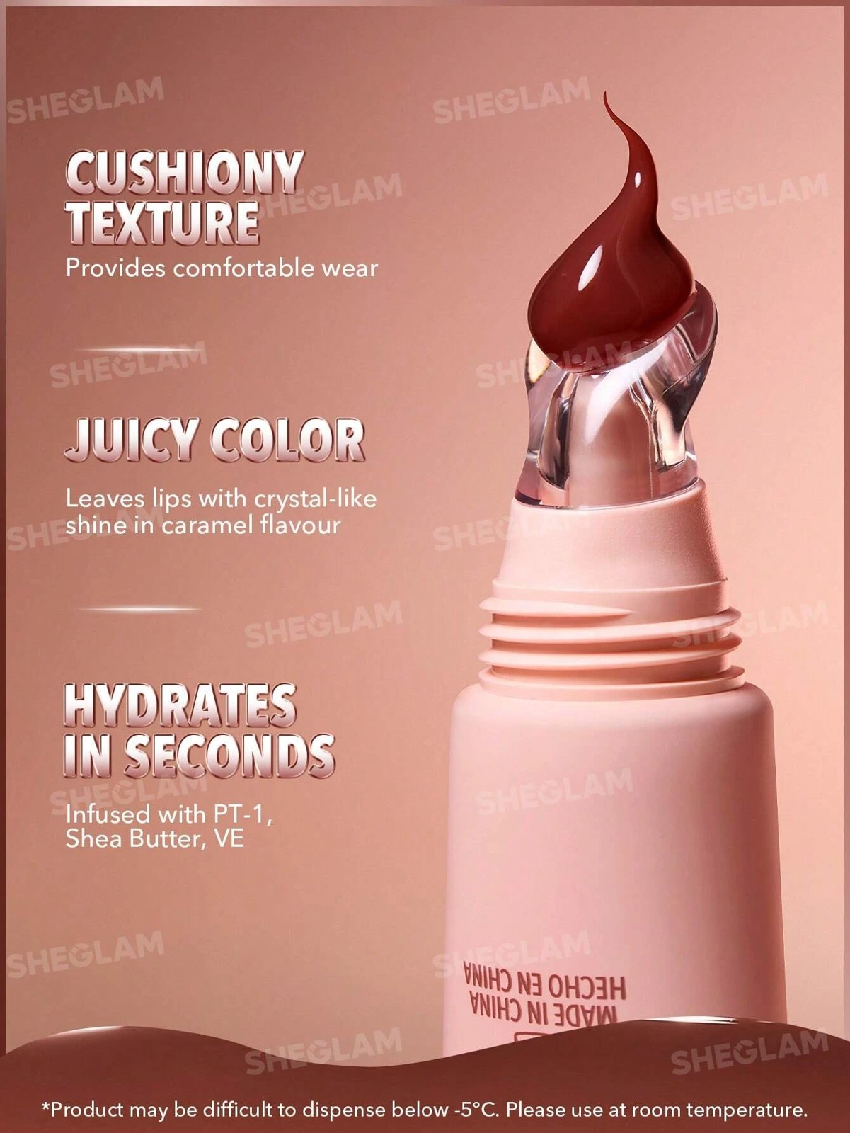 SHEGLAM Crystal Glaze Moisturizing Lip Care - Cocoa Cookie 3 of 5