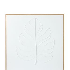 Anko Textured Leaf Framed Canvas - 80cm x 80cm