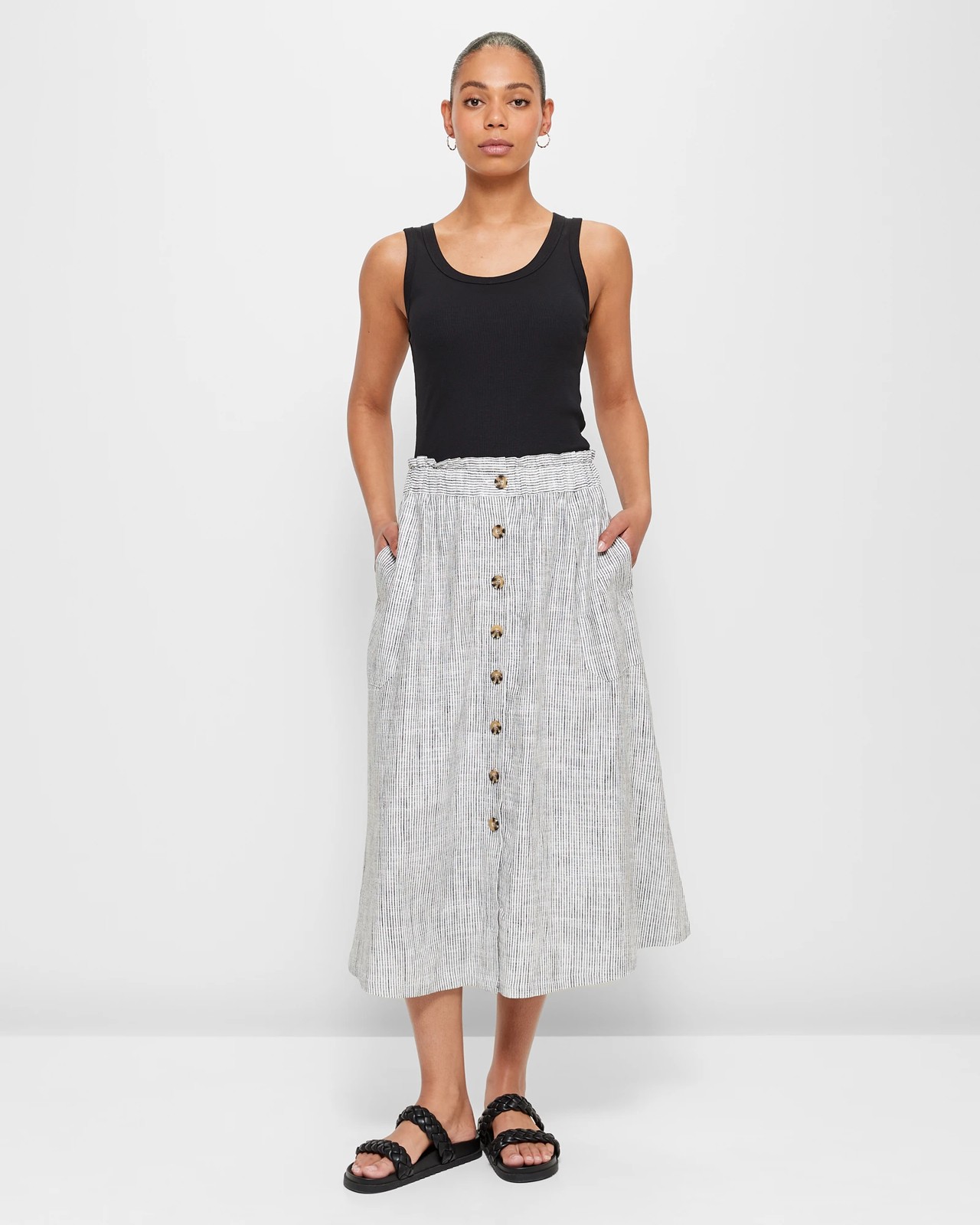 Linen skirt clearance target