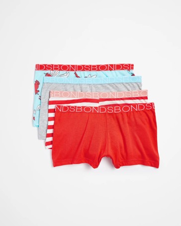 Bonds Girls Shortie 4 Pack