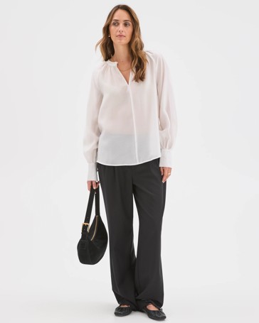 Preview Long Sleeve Tie Cuff Detail Blouse