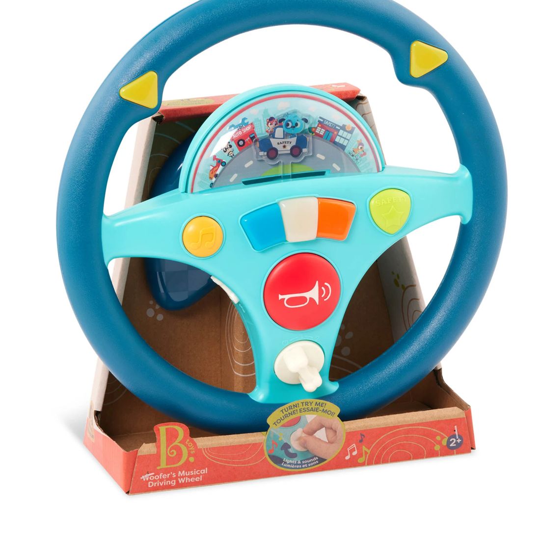 B. toys Woofer'S Musical Driving Wheel Toy Steering Wheel Target