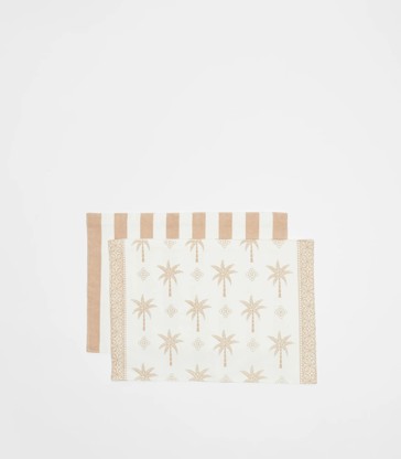 Cove Palm Placemats - Set of 2