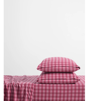 Knox Check Flannelette Sheet Set
