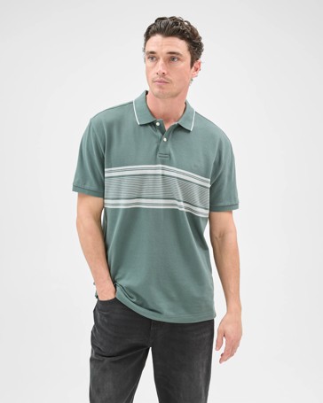 Australian Cotton Panelled Polo Top