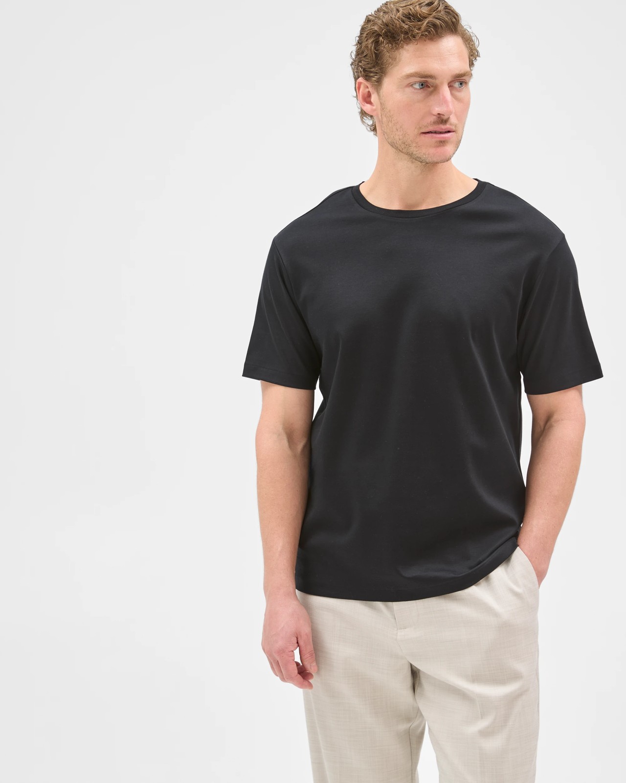 Preview Australian Cotton Interlock T-Shirt - Black 5 of 6
