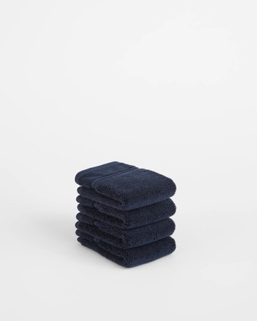 Eden Luxury Egyptian Cotton Pile Face Washer 4 Pack