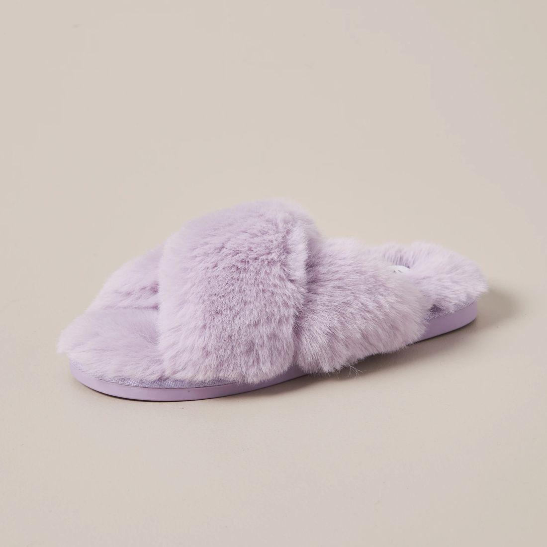 Womens Libbi Faux Fur Crossover Scuff Slippers Target Australia