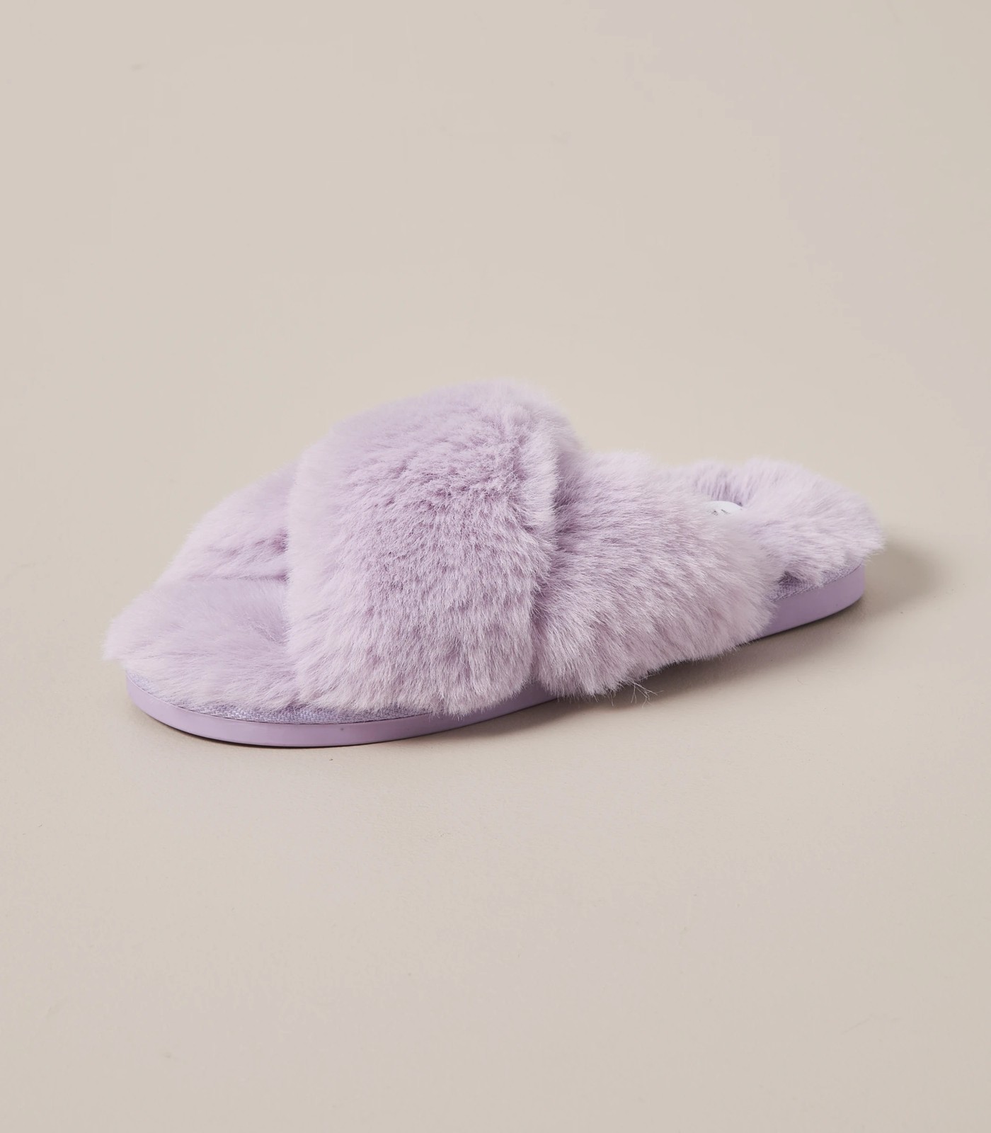 Womens Libbi Faux Fur Crossover Scuff Slippers Target Australia