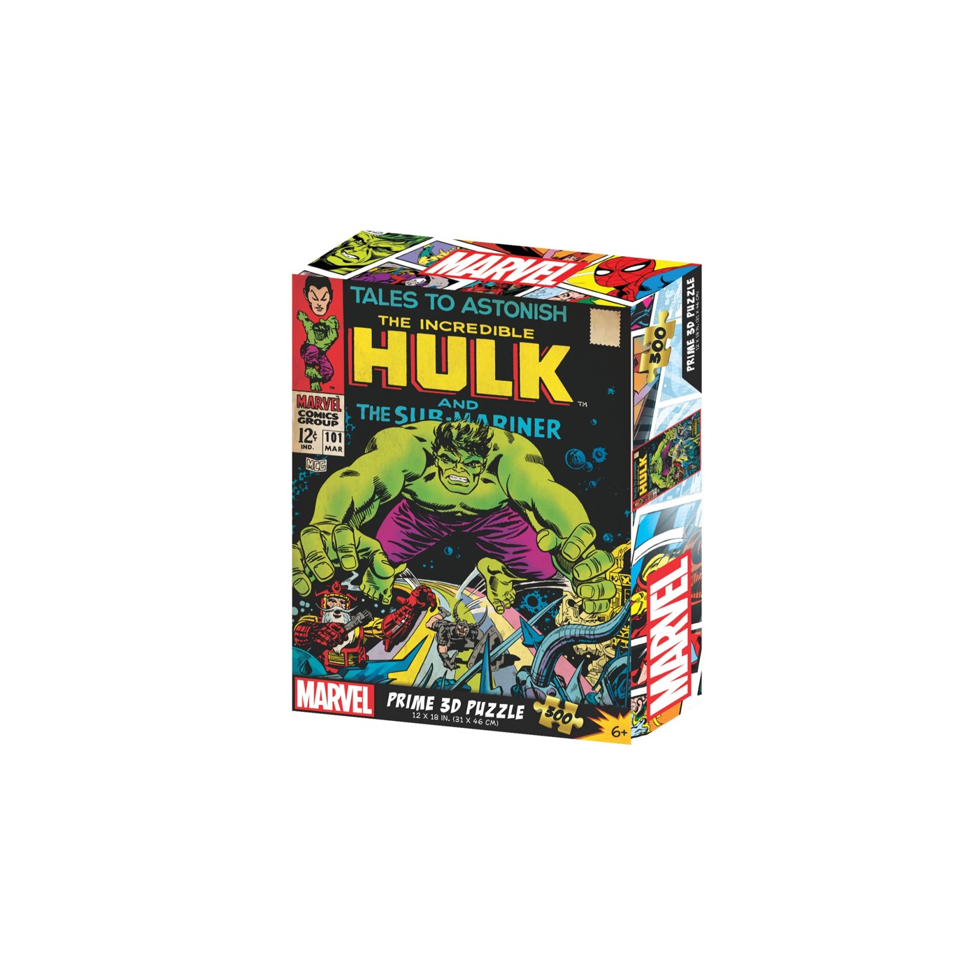 PRIME 3D Lenticular 300pce Marvel Comic Cover Puzzles - Assorted 2 of 3