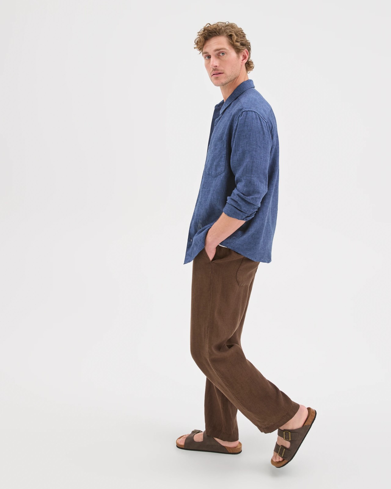 European Linen Long Sleeve Shirt 3 of 5