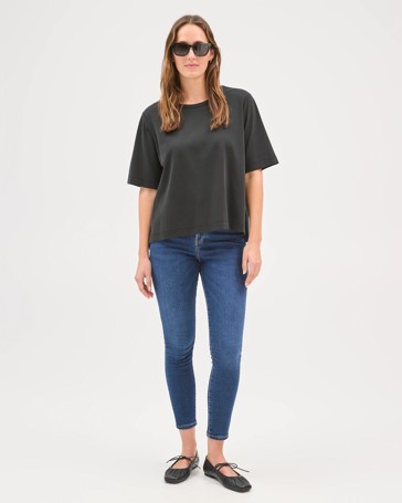 High Rise Ankle Length Skinny Denim Jeans - Sophie