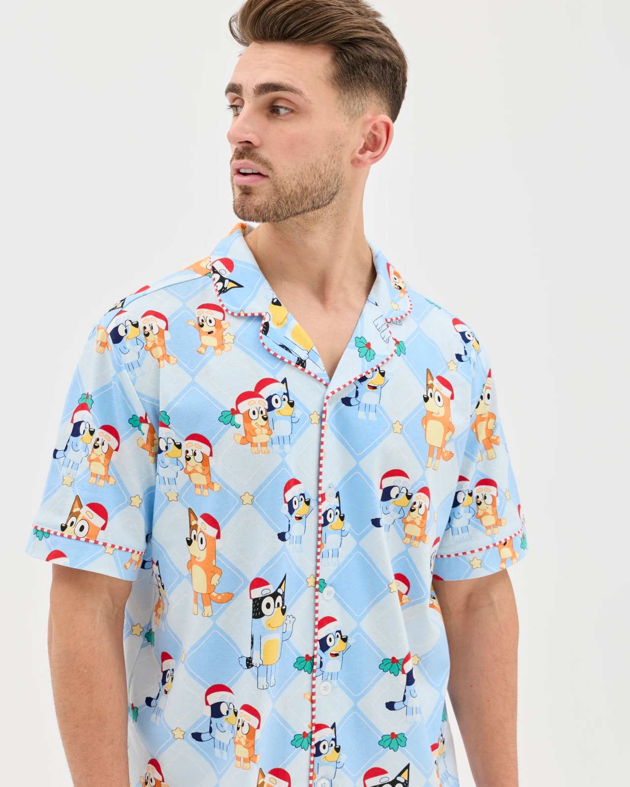 Family Matching Christmas Australian Cotton Mens Pyjama Set - Bluey 5 of 5