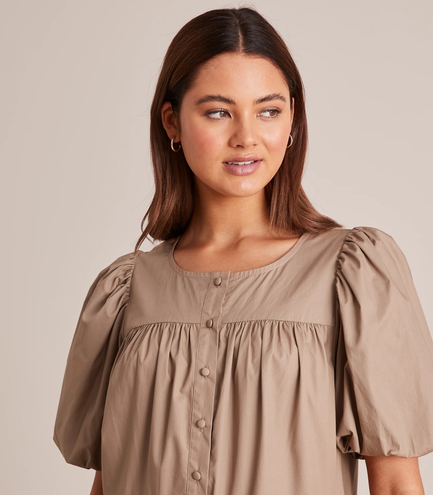 Lily Loves Puff Sleeve Smock Mini Dress 3 of 6