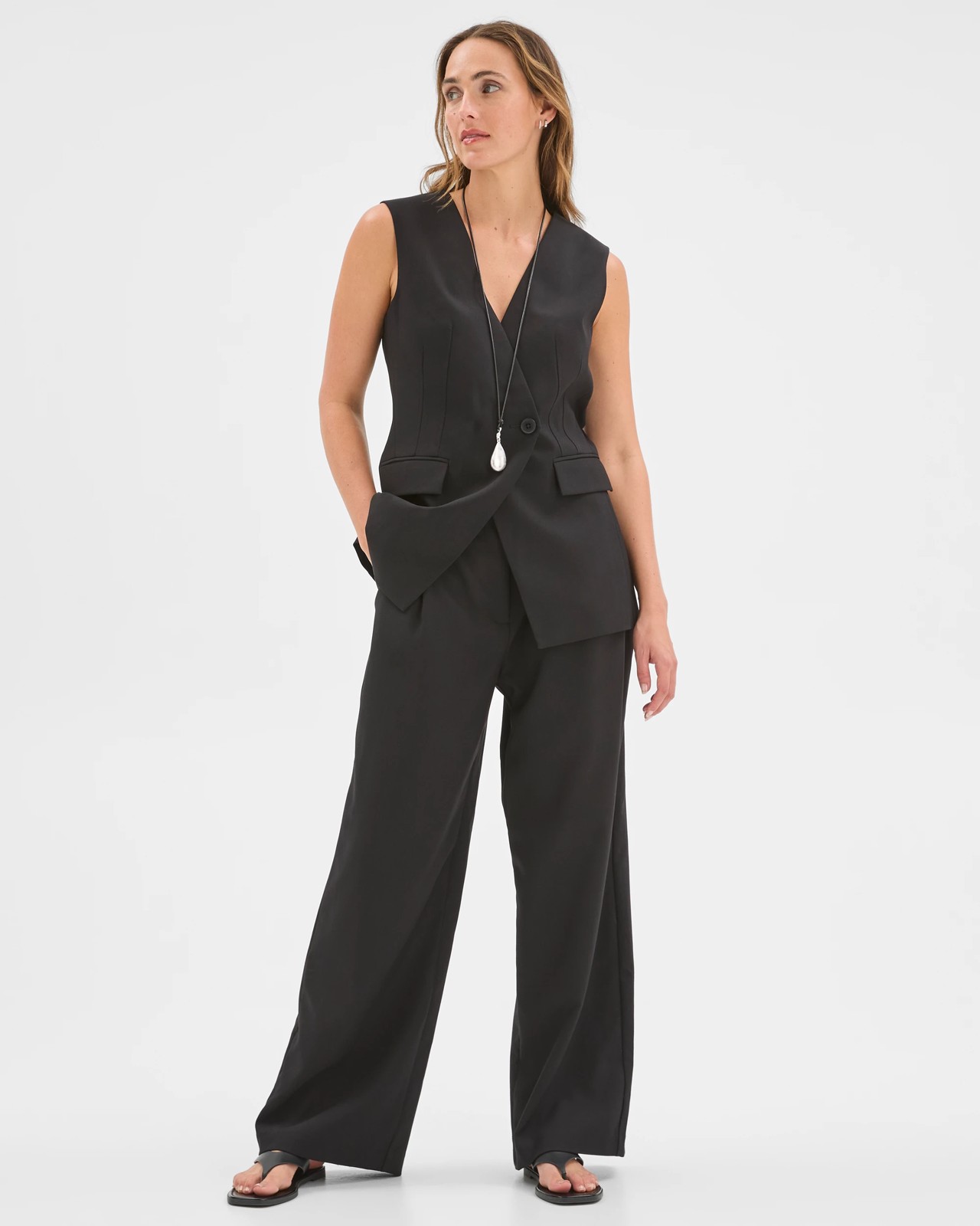 Preview Asymmetrical Detail Waistcoat 2 of 5