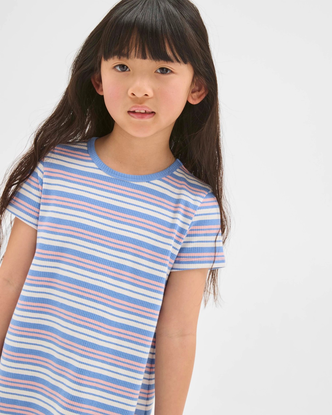 Australian Cotton A-Line Rib Knit Dress 2 of 6