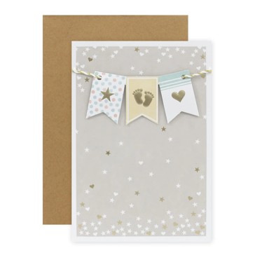 Connections from Hallmark Baby Card - Bunting