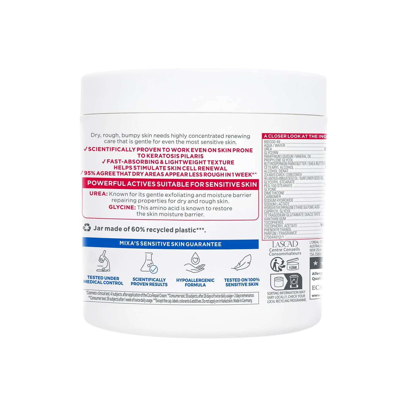 Mixa Urea Cica Repair+ Renewing Cream 400ml 2 of 5