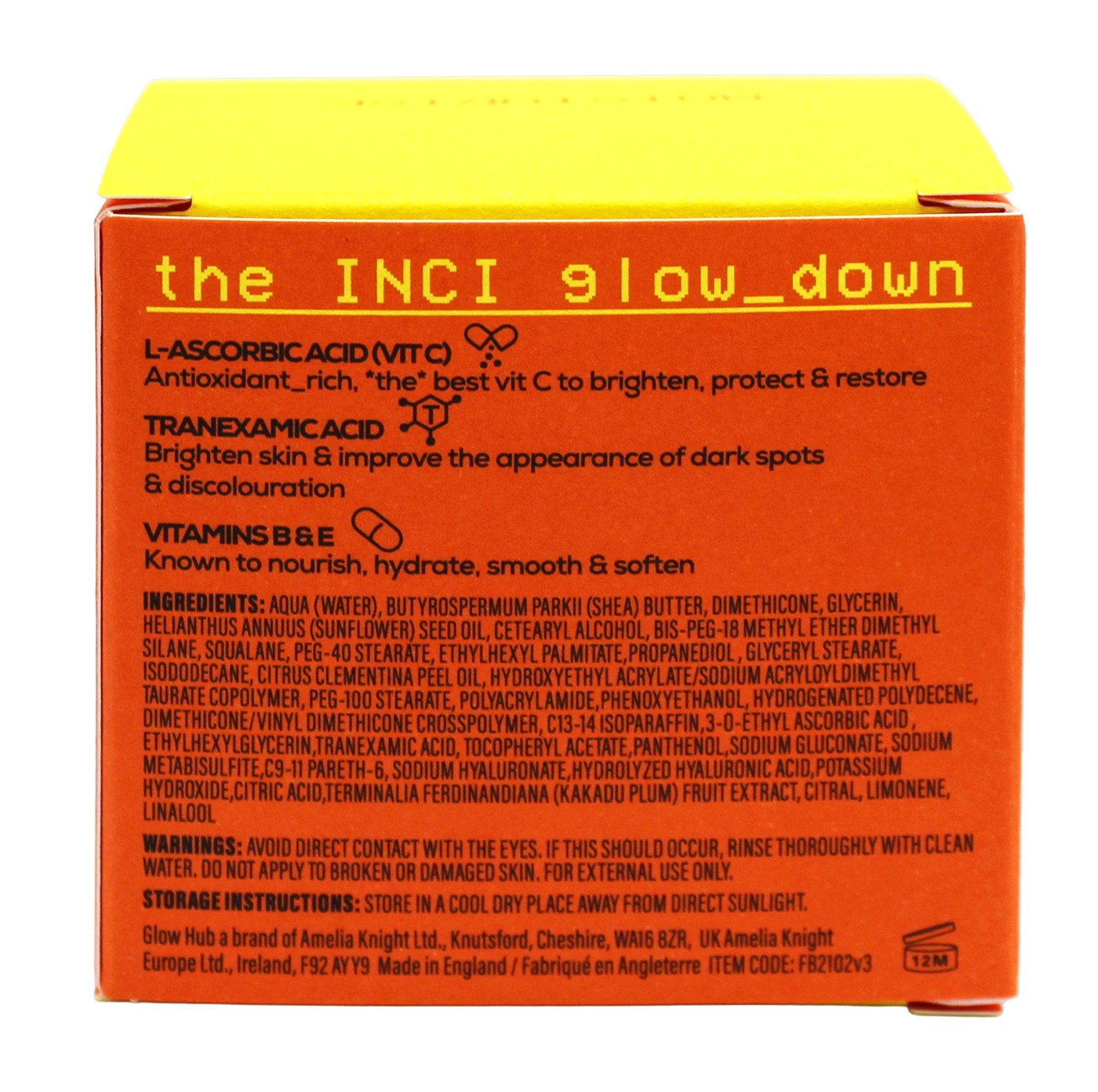 Glow Hub The Super C Slayer Vit C Moisturiser 50g - Vitamins B, C, E, Shea Butter, Hyaluronic Acid and Tranexamic Acid 4 of 4