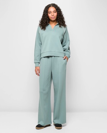 Active Australian Cotton Blend Travel Edit Wide Leg Pants